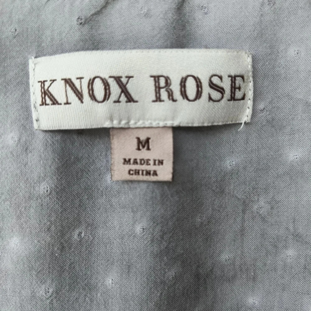 Knox Rose Women's Boho Girly Feminine Embroidered Three Quarter Sleeve Top M - Picture 4 of 9